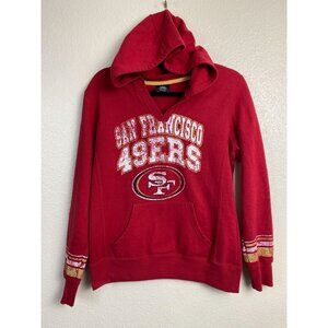 NFL Apparel San Francisco 49ers Football red Hoodie SF Women size Small Pullover